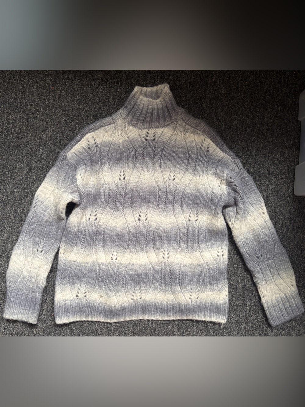 Cozy Light Gray Turtleneck Sweater - Women's Cowl & Turtleneck